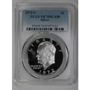 1972-S $1 Silver, DCAM