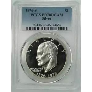 1976-S $1 Silver, DCAM