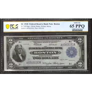 $2 1918  Federal Reserve Bank Notes 749