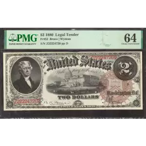 $2  Large Brown Legal Tender Issues 52