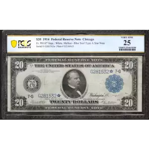 $20 1914 Red Seal Federal Reserve Notes 991A*
