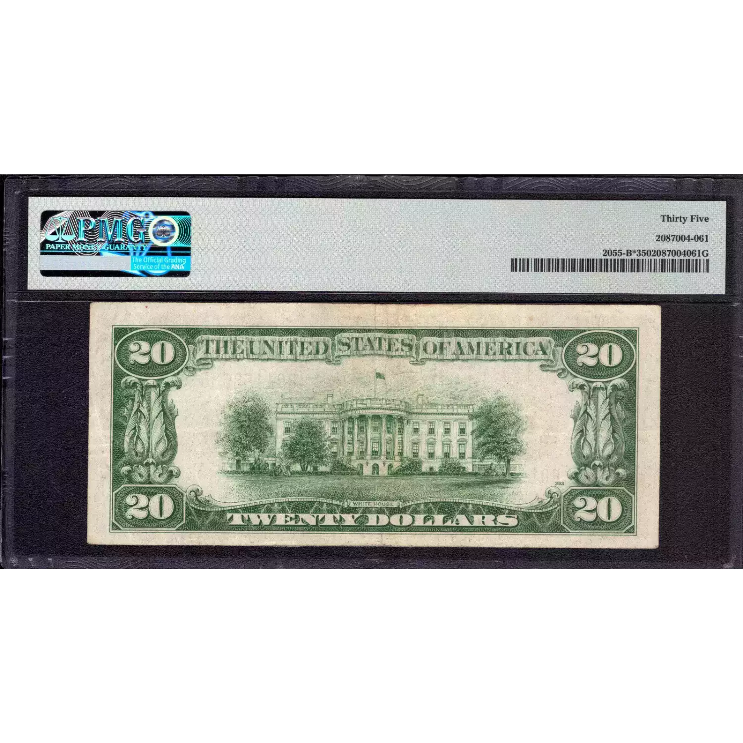 $20 1934-A. blue-Green seal. Small Size $20 Federal Reserve Notes 2055-B* (2)