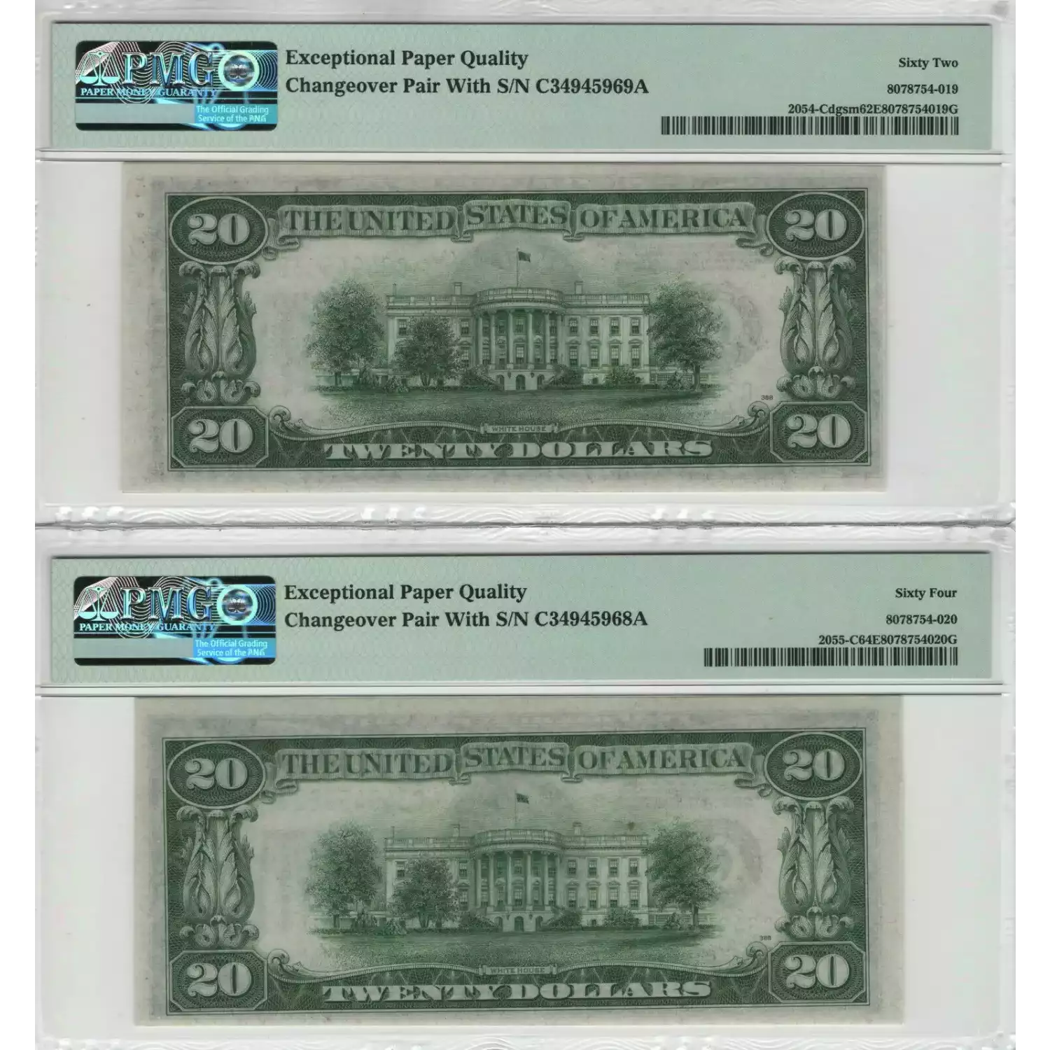 $20 1934-A. blue-Green seal. Small Size $20 Federal Reserve Notes 2055-C (2)