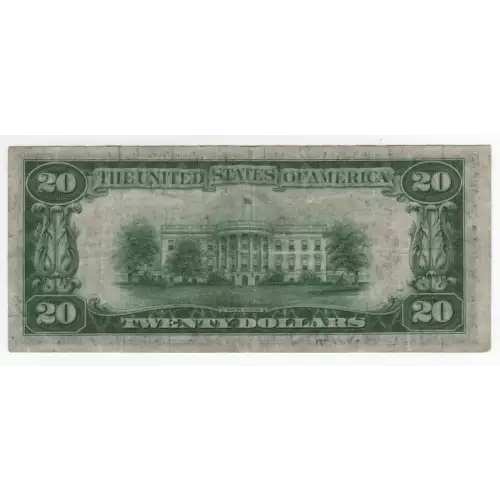 $20 1934-A. blue-Green seal. Small Size $20 Federal Reserve Notes 2055-I (2)