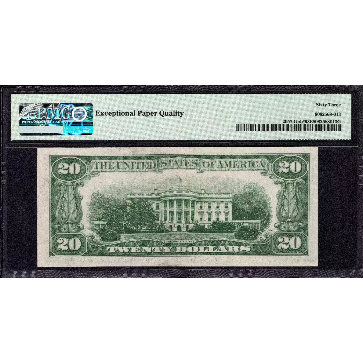 $20 1934-C. blue-Green seal. Small Size $20 Federal Reserve Notes 2057-G* (2)