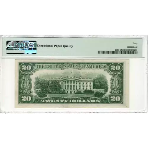 $20 1934-D. blue-Green seal. Small Size $20 Federal Reserve Notes 2058-D (2)
