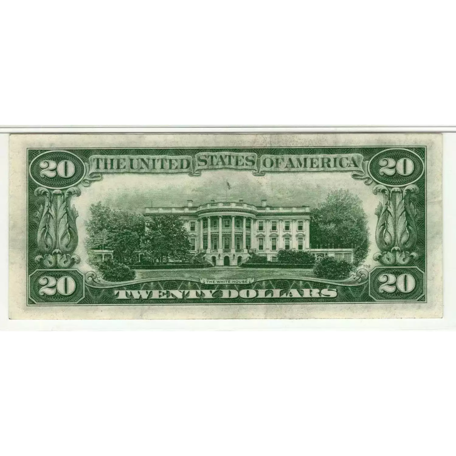 $20 1934-D. blue-Green seal. Small Size $20 Federal Reserve Notes 2058-G (4)