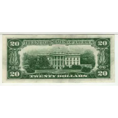 $20 1934-D. blue-Green seal. Small Size $20 Federal Reserve Notes 2058-G (4)