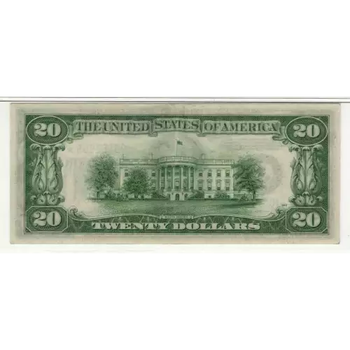 $20 1934 light Green seal. Small Size $20 Federal Reserve Notes 2054-J* (4)