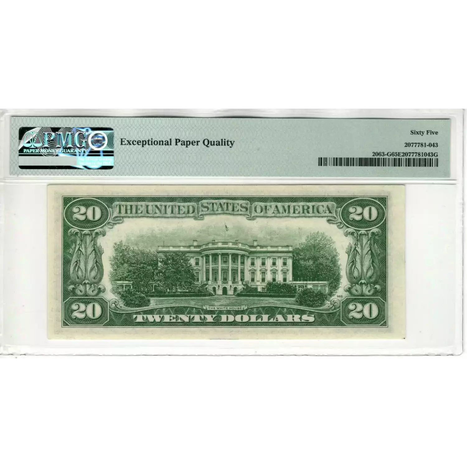 $20 1950-D. blue-Green seal. Small Size $20 Federal Reserve Notes 2063-G (2)