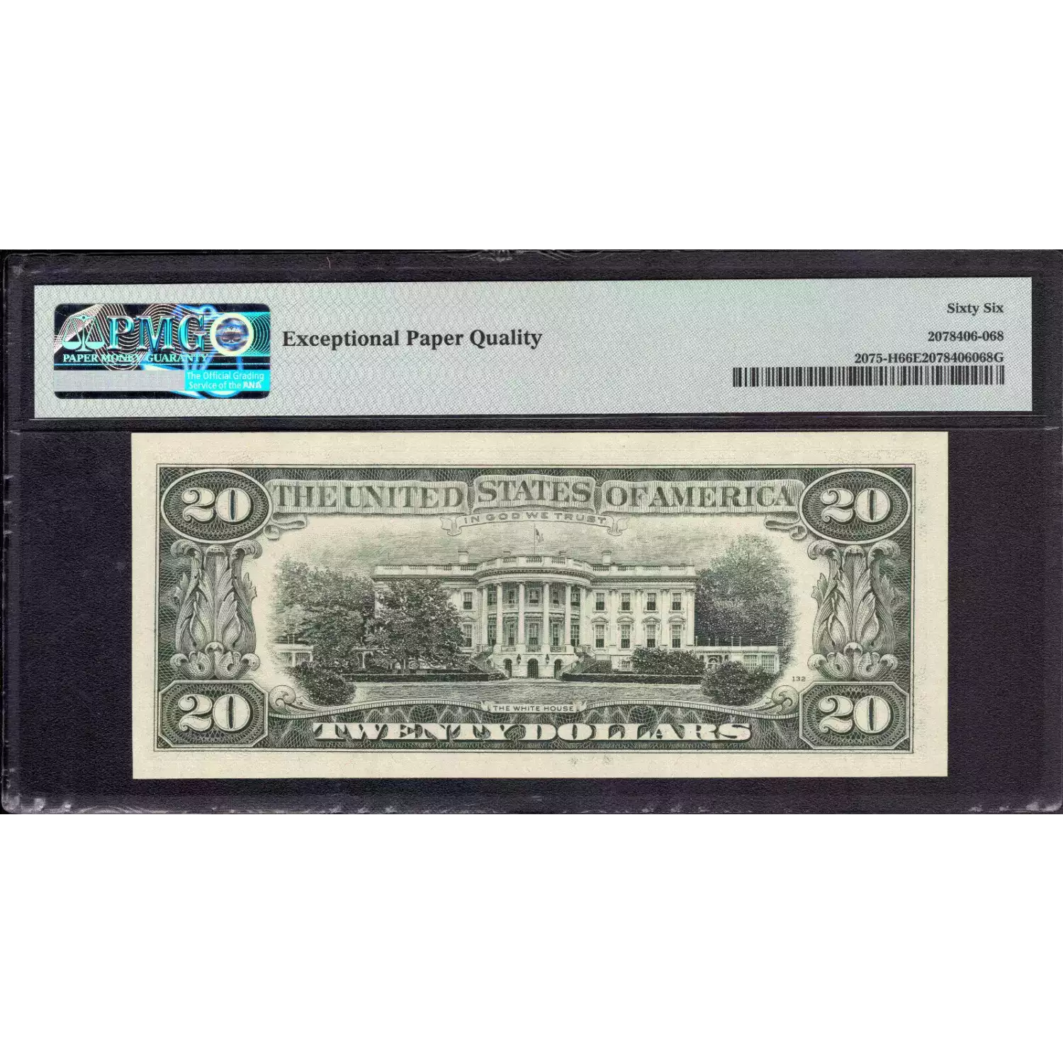 $20 1985 blue-Green seal. Small Size $20 Federal Reserve Notes 2075-H (2)