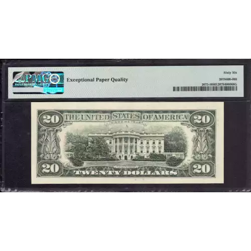 $20 1985 blue-Green seal. Small Size $20 Federal Reserve Notes 2075-H (2)