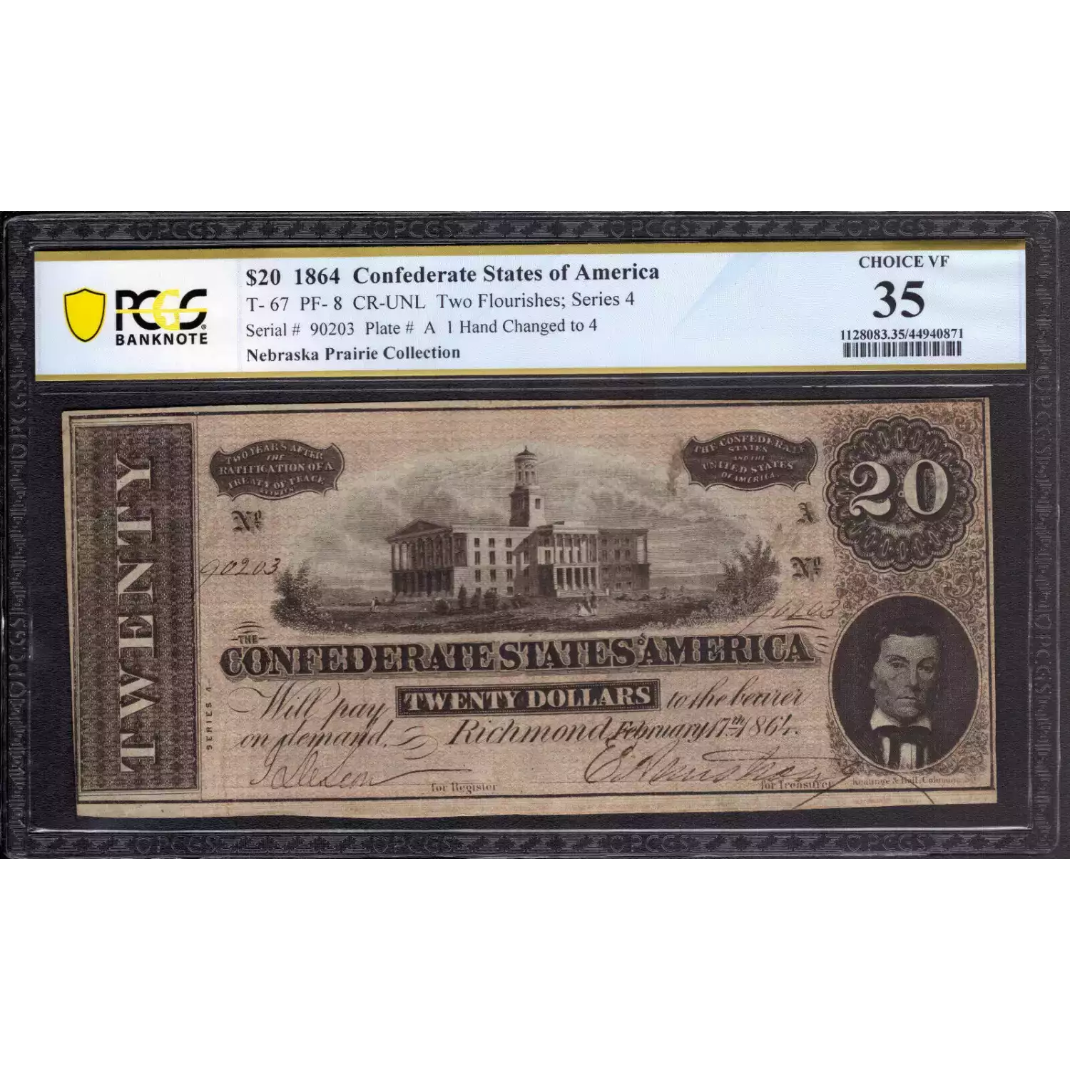 $20   Issues of the Confederate States of America CS-67