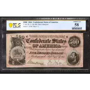 $20   Issues of the Confederate States of America CS-9