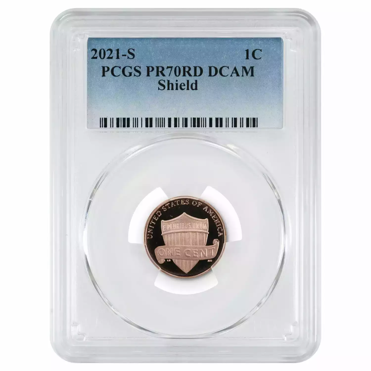 2021 S PROOF LINCOLN SHIELD CENT PENNY 1C PCGS CERTIFIED PR 70 RD DCAM DEEP CAM