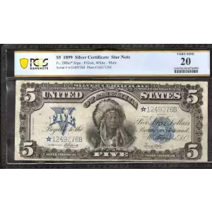 $5 1899 Blue Silver Certificates 280m*
