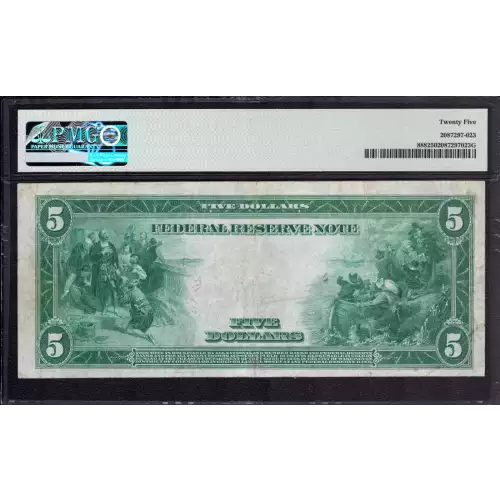 $5 1914 Red Seal Federal Reserve Notes 888 (2)