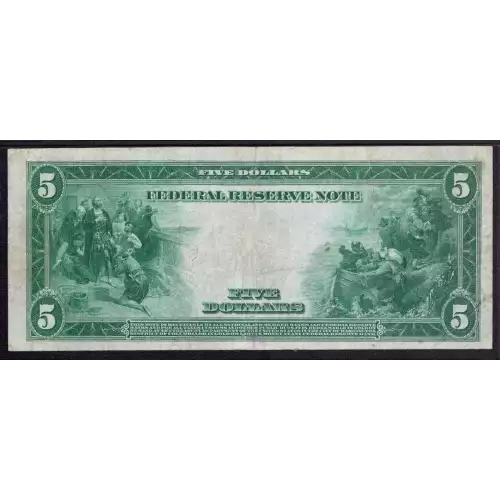 $5 1914 Red Seal Federal Reserve Notes 888 (4)