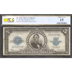 $5 1923 Blue Silver Certificates 282