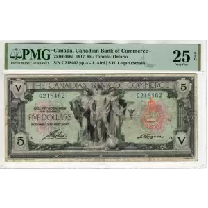 5 Dollars 26.5.1924, 1924-1925 Regular Issue a. Issued note Dominion of Canada 35