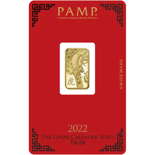 5 g 2022 Gold PAMP Lunar Year Of The Tiger (2)