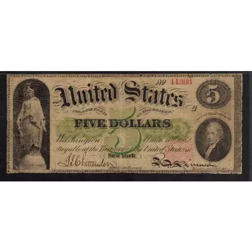 $5 Series 2-59 at upper left Type 1 Legal Tender Issues 61a (3)