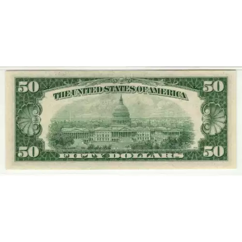 $50 1950-D. blue-Green seal. Small Size $50 Federal Reserve Notes 2111-G (4)