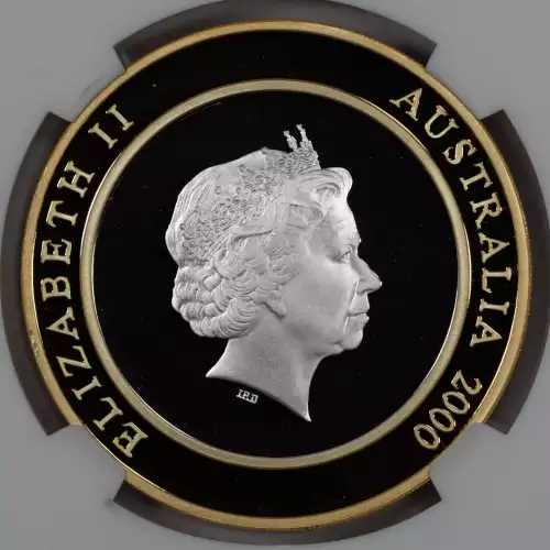 AUSTRALIA Silver partially gilt 10 DOLLARS (3)