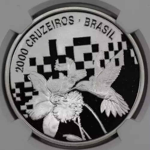BRAZIL Silver 2000 CRUZEIROS (2)