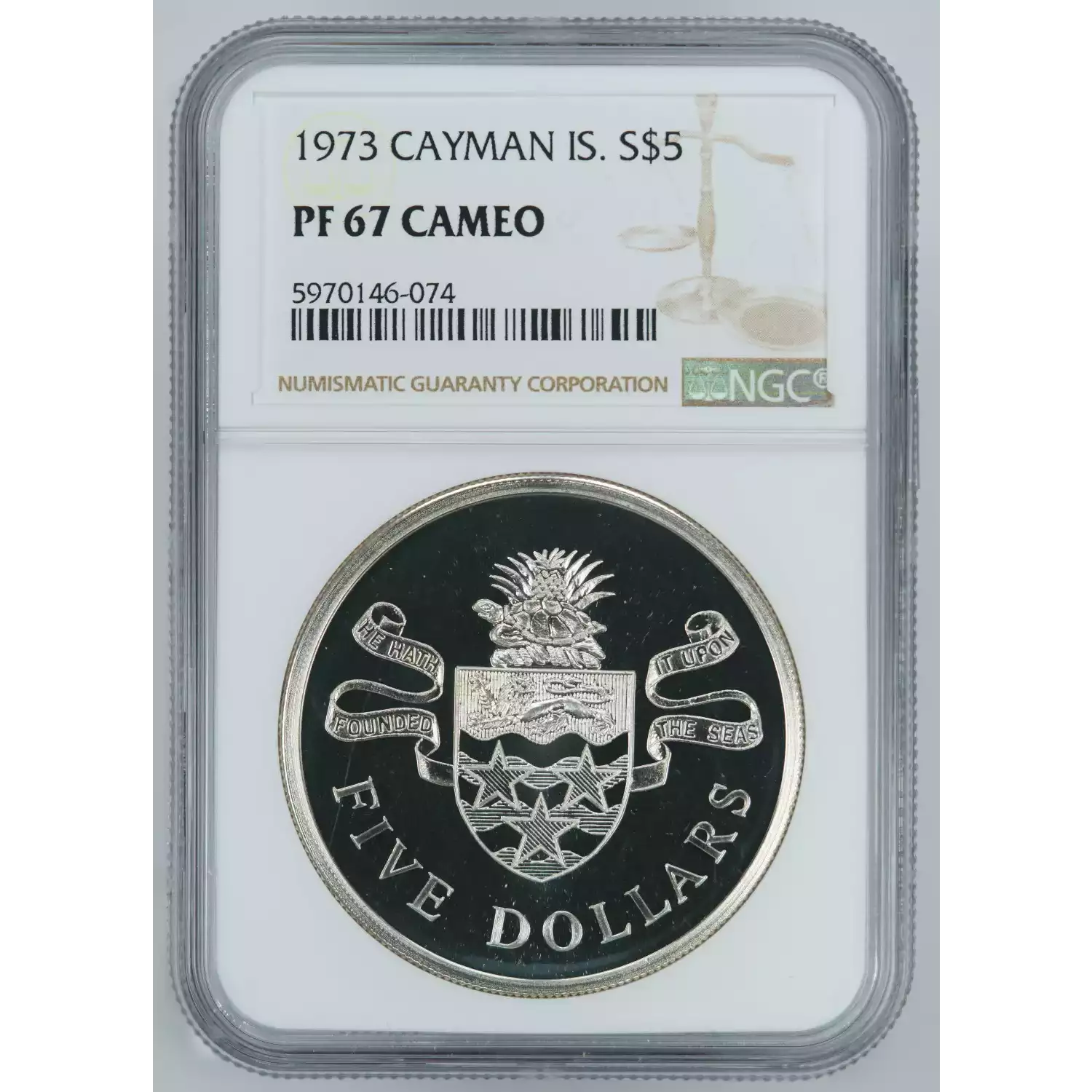CAYMAN ISLANDS Silver DOLLAR