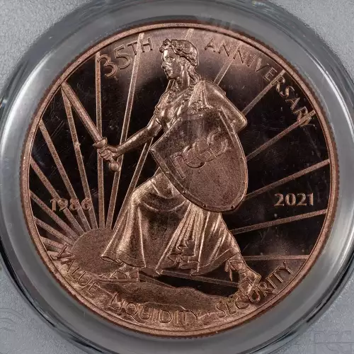 Contract Issues and Patterns -The Libertas Americana Medal-Copper- 1 Medal