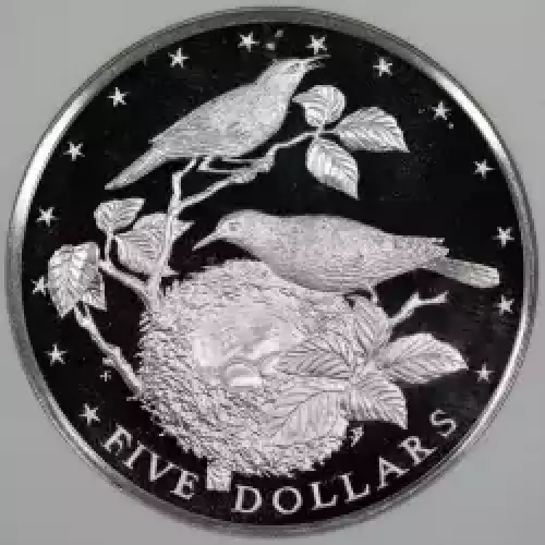COOK ISLANDS Silver 5 DOLLARS (2)