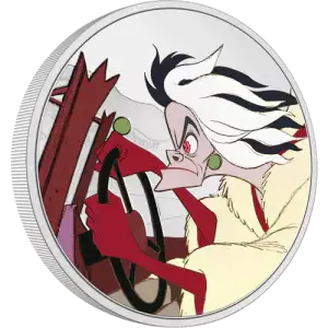 Disney 101 Dalmatians - 2022 1oz Cruella De Vil Silver Coin (2)