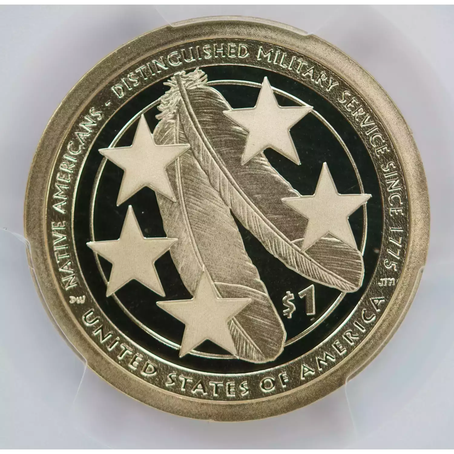 Dollars---Native American 2009-Present -Brass- 1 Dollar