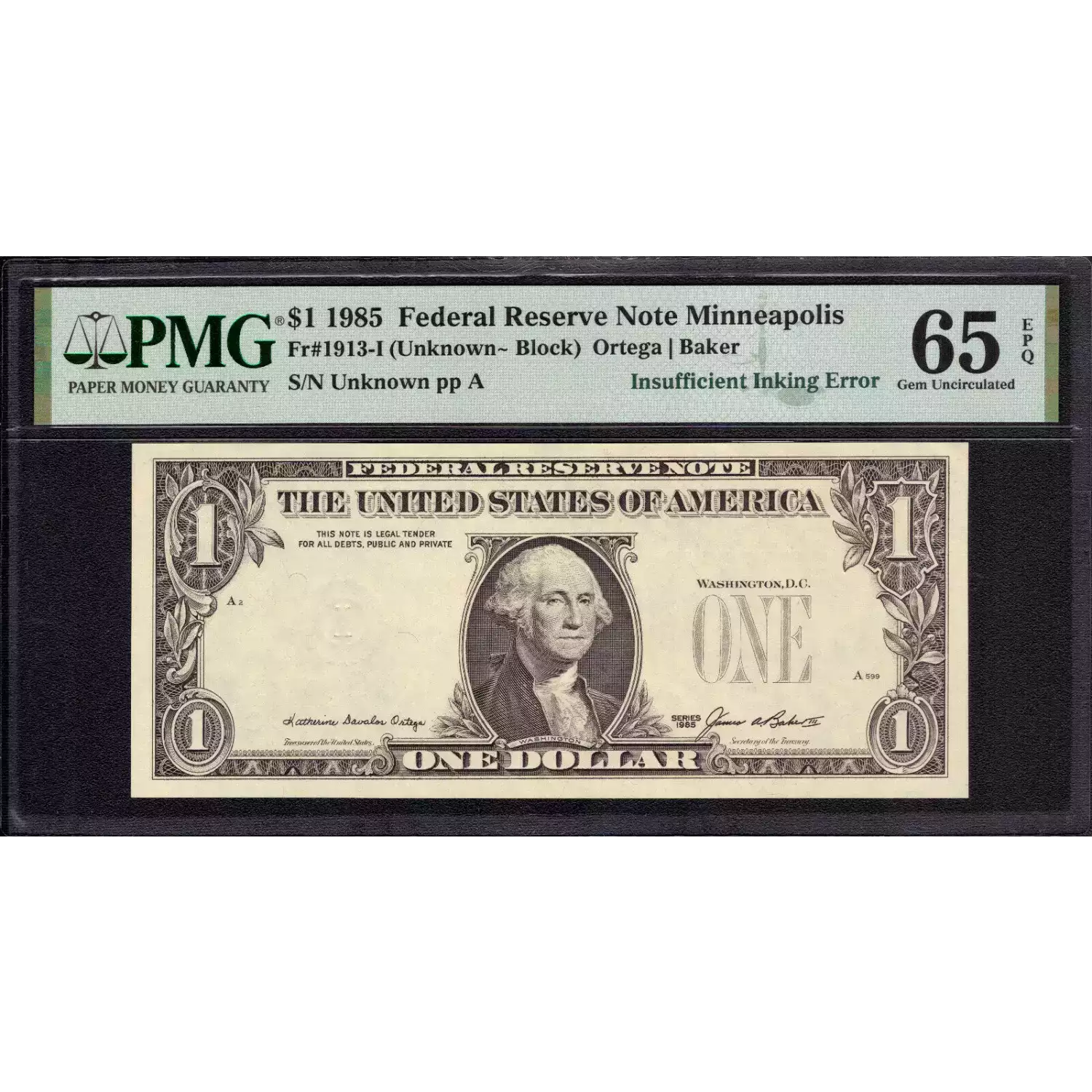 Federal Reserve Note Minneapolis