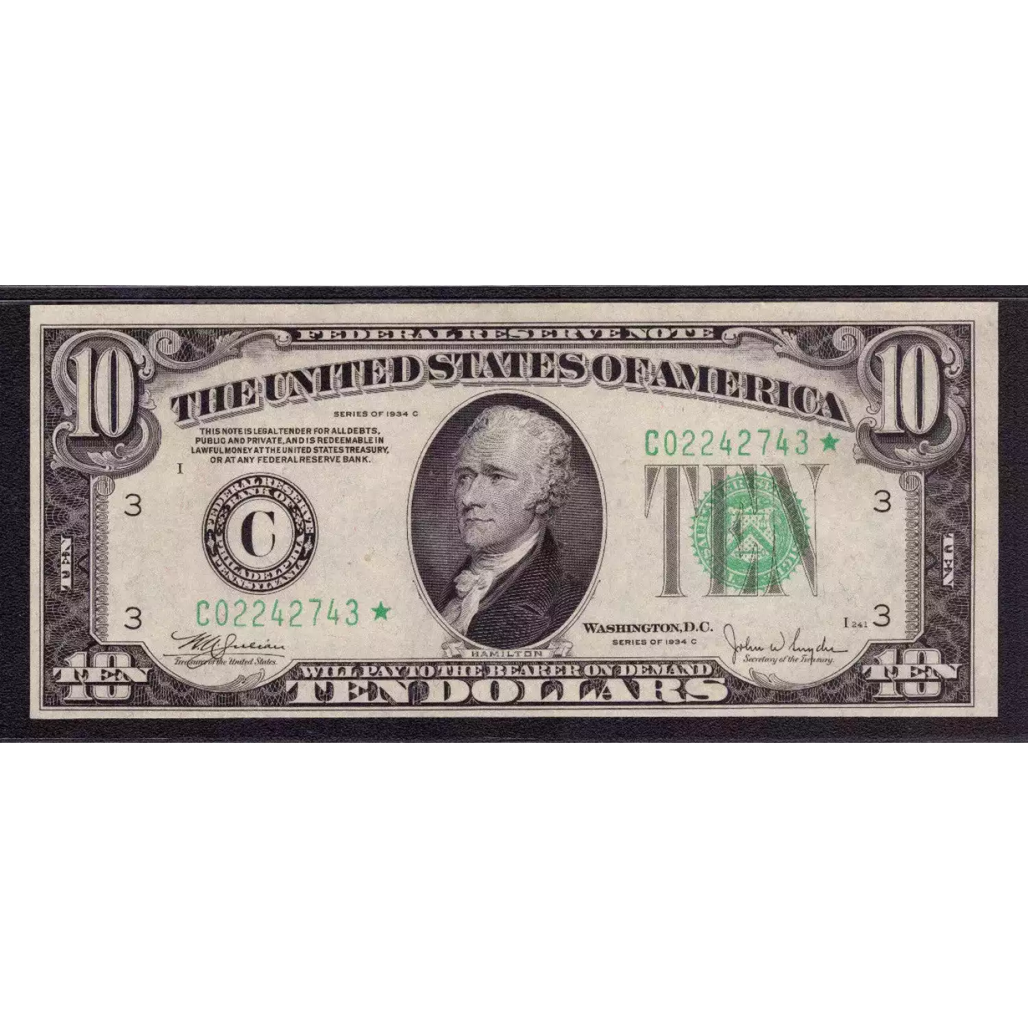 Federal Reserve Note Philadelphia