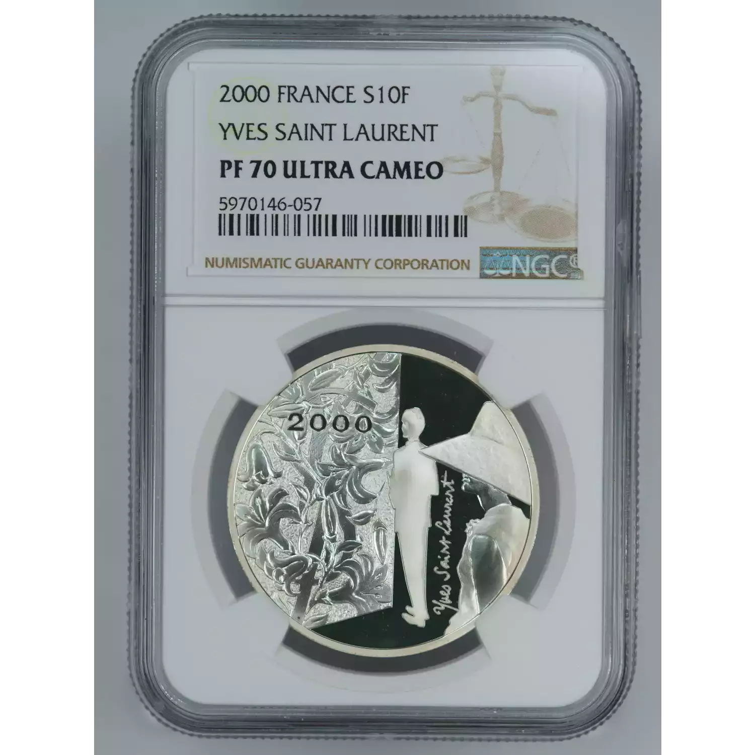 FRANCE Silver 10 FRANCS-1.5 EURO
