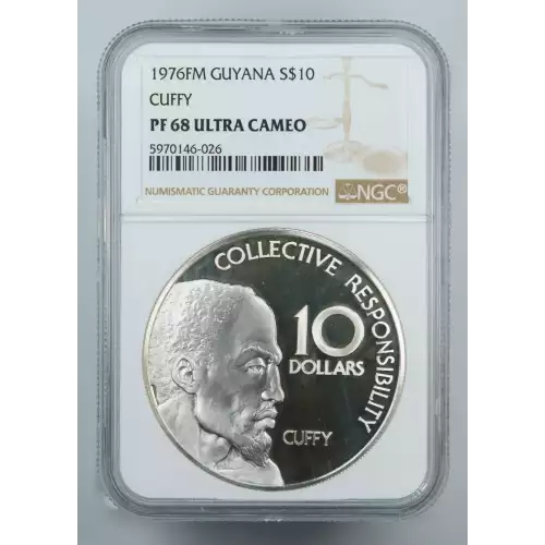 GUYANA Silver 10 DOLLARS (2)