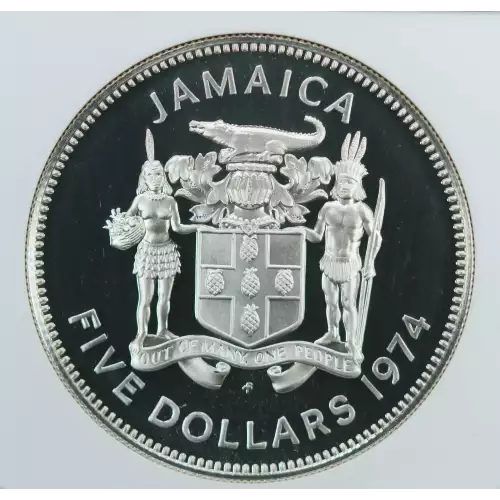 JAMAICA Silver 5 DOLLARS