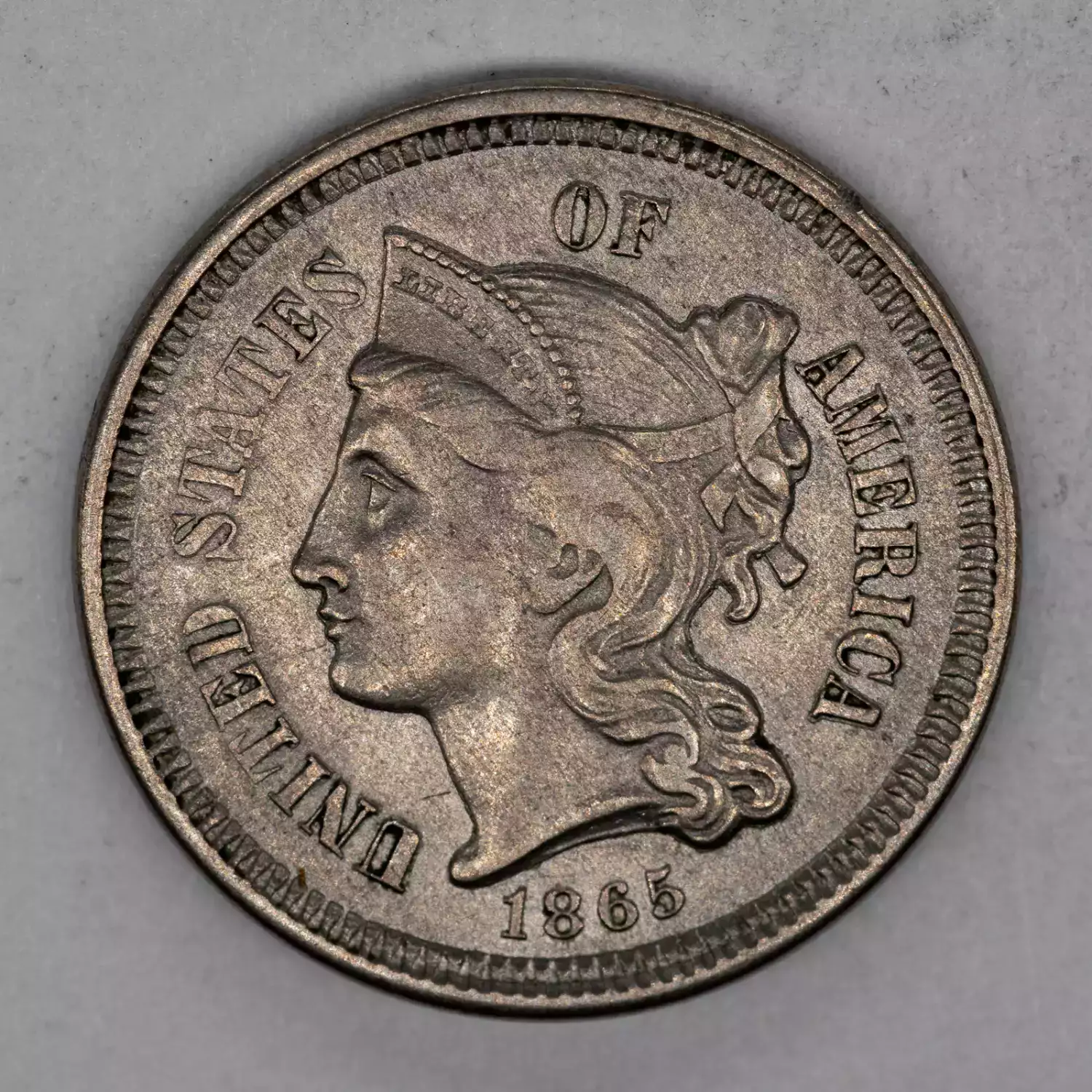 Nickel Three Cent Pieces 1865-1889