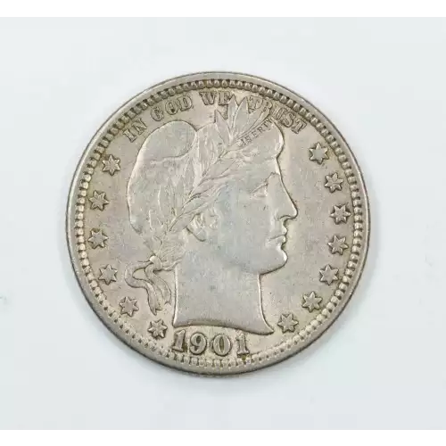 Patterns ---1891 Barber Quarter (silver) -Silver- 0.25 Dollar (3)