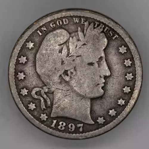 Patterns ---1891 Barber Quarter (silver) -Silver- 0.25 Dollar