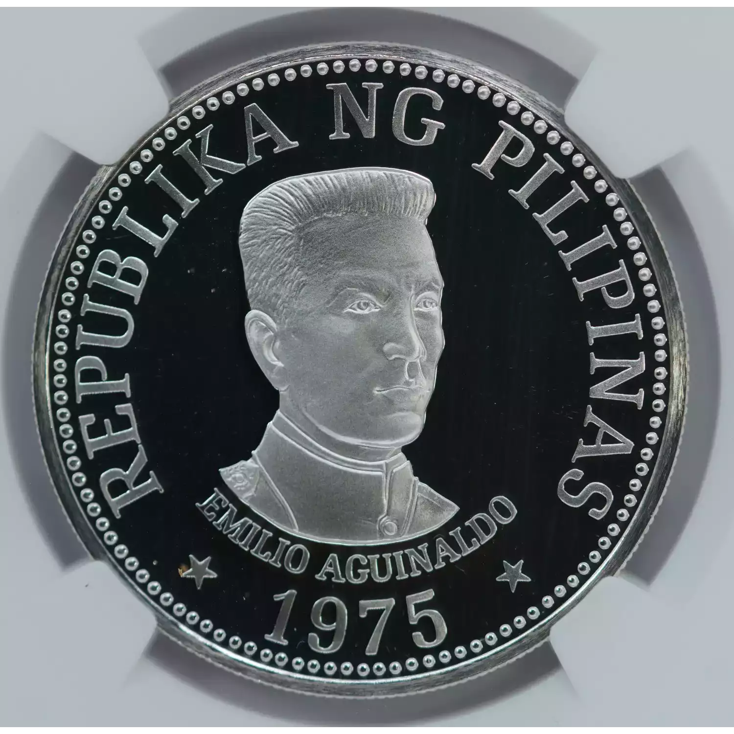 1975-FM NGC PF-69 ULTRA CAM PHILIPPINES Silver PESO - Kearney Coin Center