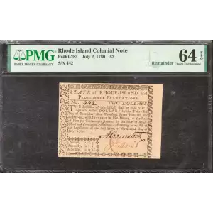 Rhode Island Colonial Note