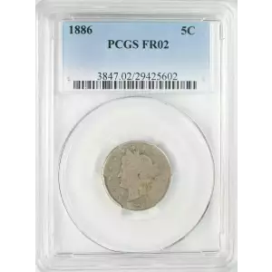 Nickel Five Cent Pieces-Liberty Head 1883-1913