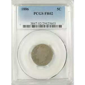 Nickel Five Cent Pieces-Liberty Head 1883-1913