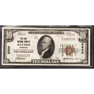 1929 $10 NATIONAL BANKNOTE CURRENCY NEBRASKA