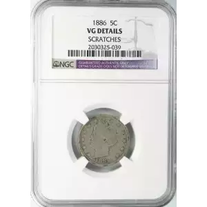 Nickel Five Cent Pieces-Liberty Head 1883-1913